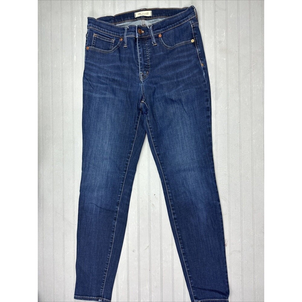 Madewell Size 29 Womens Jeans 9" High Rise Skinny Dark Wash Stretch